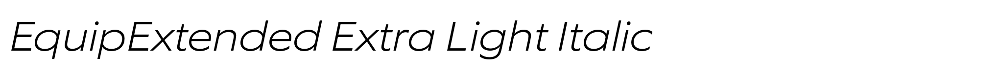 EquipExtended Extra Light Italic image